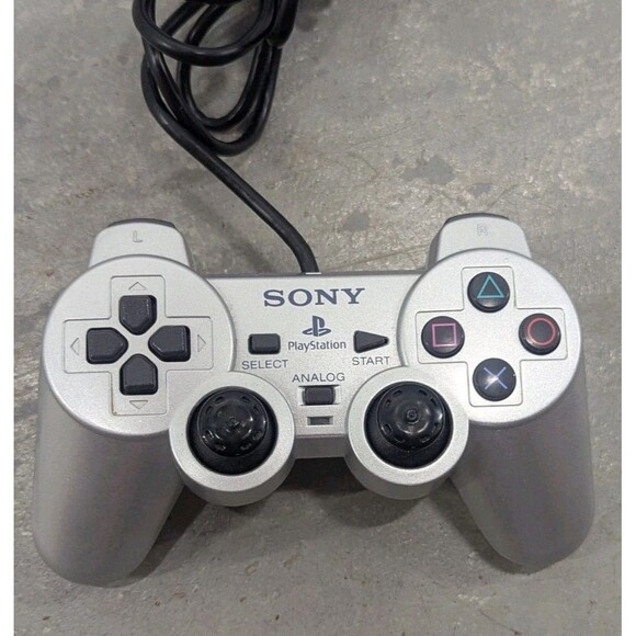PLAYSTATION 2 PS2 DUALSHOCK 2 CONTROLLER GAMEPAD SCPH-10010 SILVER OEM - Picture 2 of 7